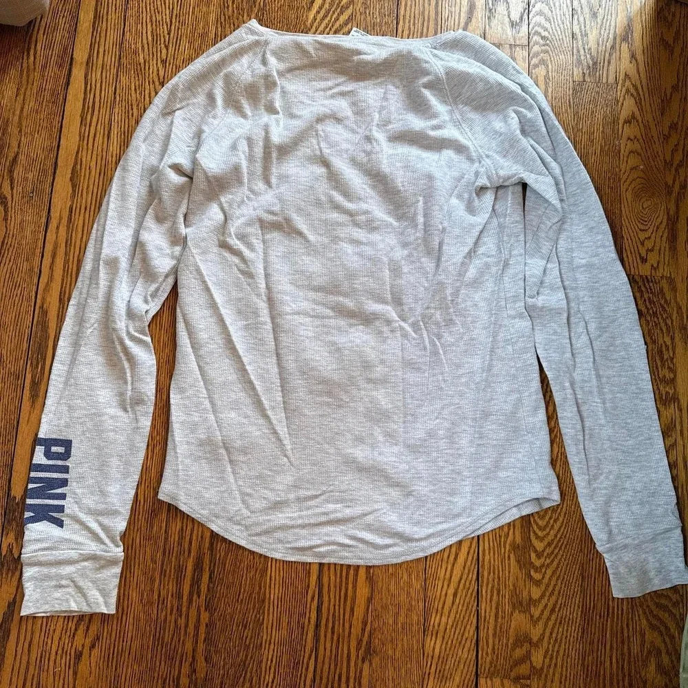 Vintage PINK Victoria's Secret New York Giants NFL long sleeve thermal football